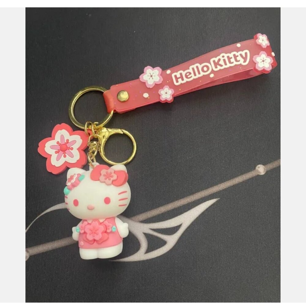 NWT Hello Kitty Key Chain Fob Handbag Charm Keychain So Cute!